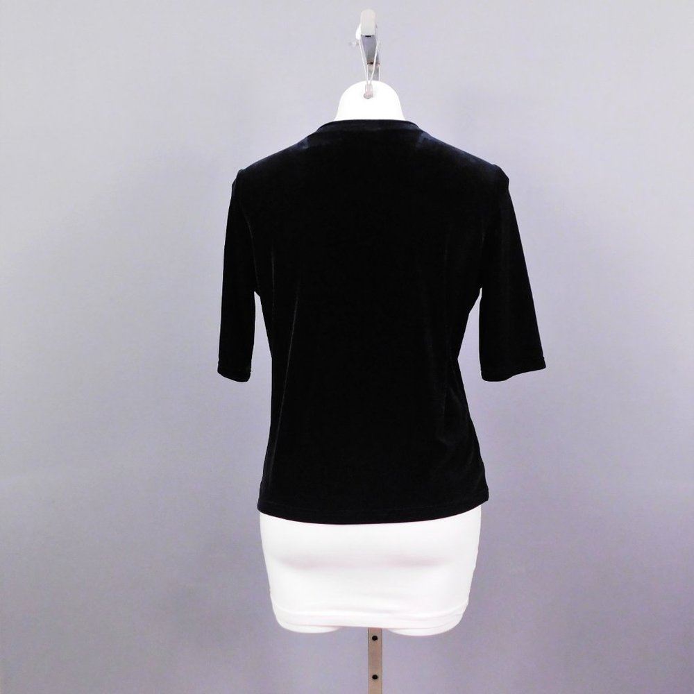 Laura Scott Women Shirt‎ Black PM New - Picture 3 of 5